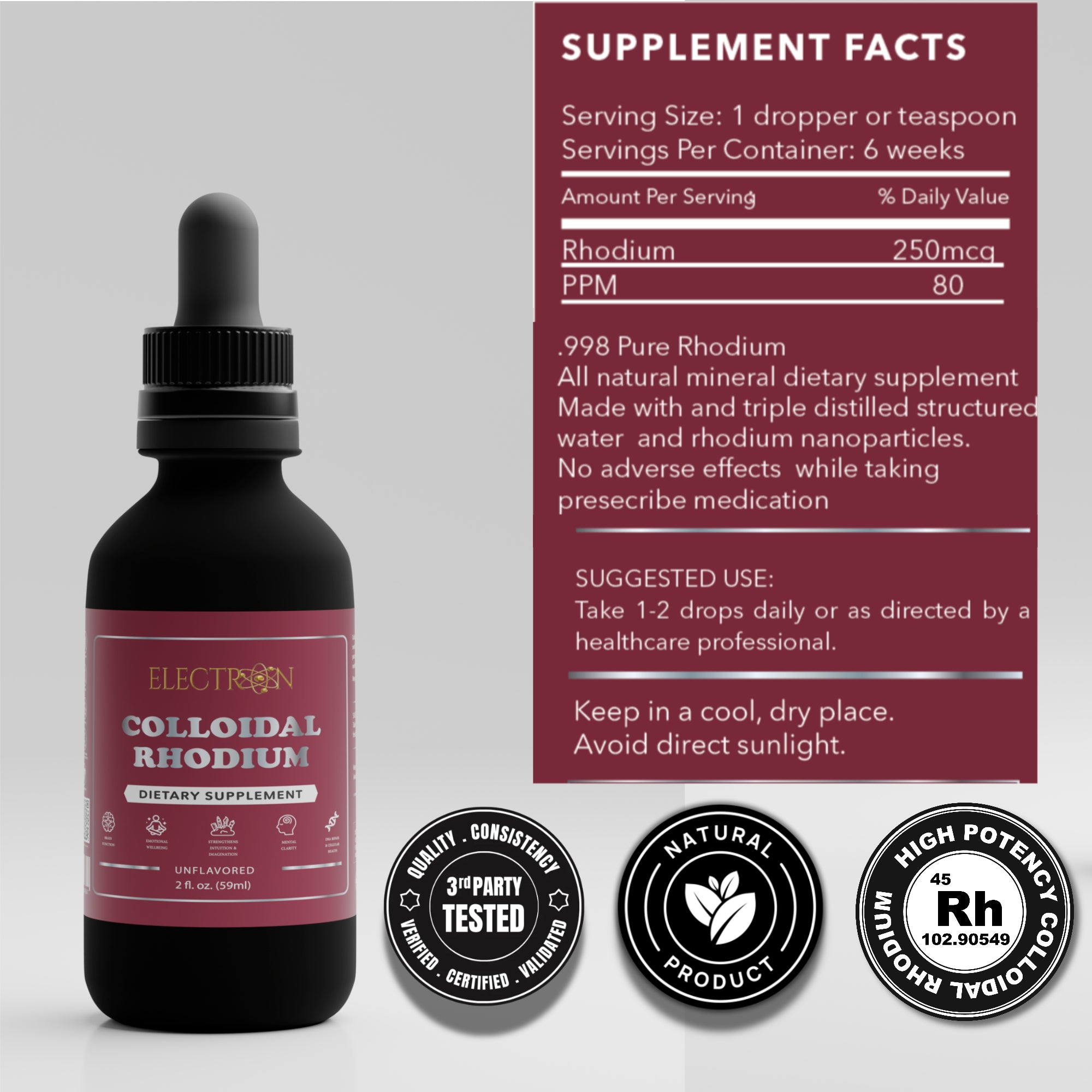 Colloidal Rhodium Supplement